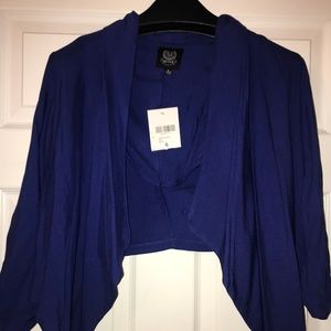 Blue Cropped Blazer